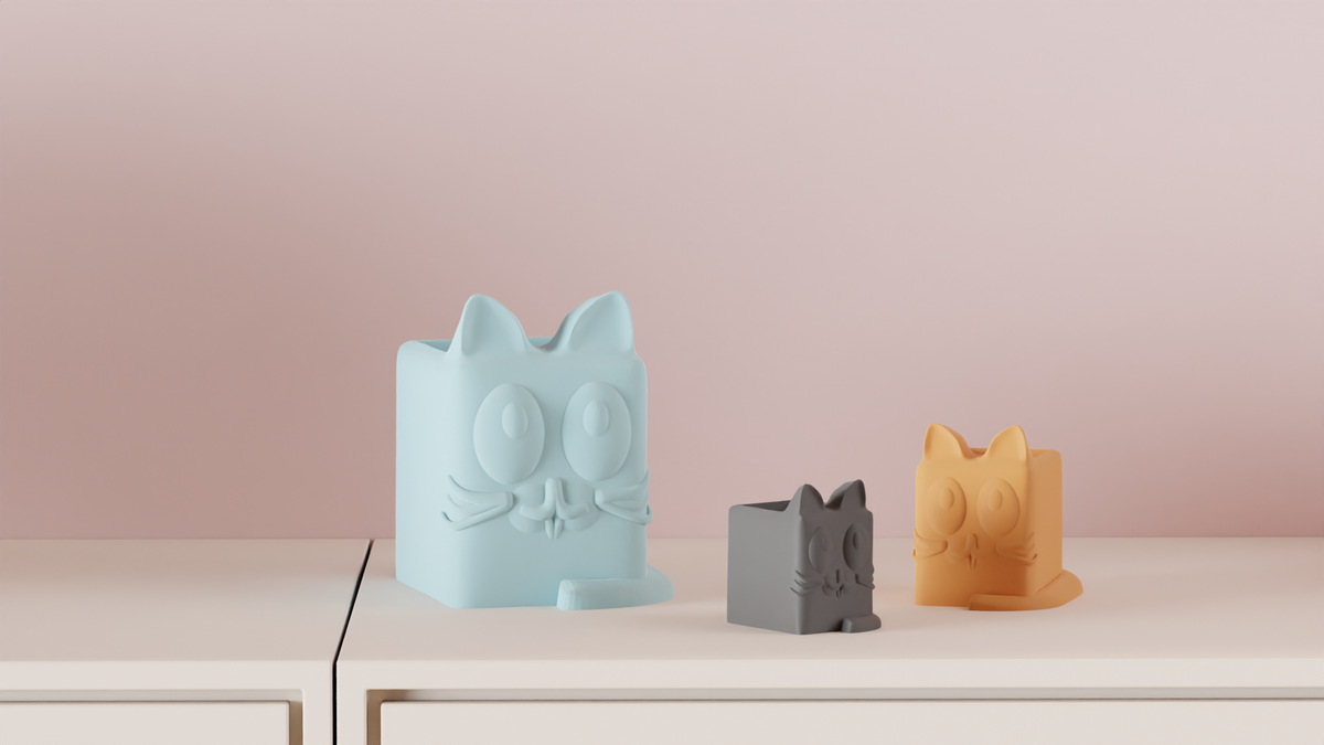 Plant Pot Cute Cat Planter – Small size