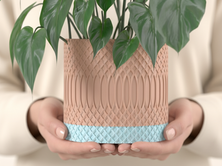 Plant Pot for Houseplants with Hidden Drip Tray – Large size
