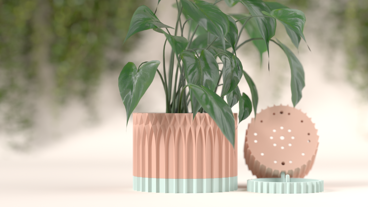 Plant Pot Gothic Arch Style Planter with Drainage