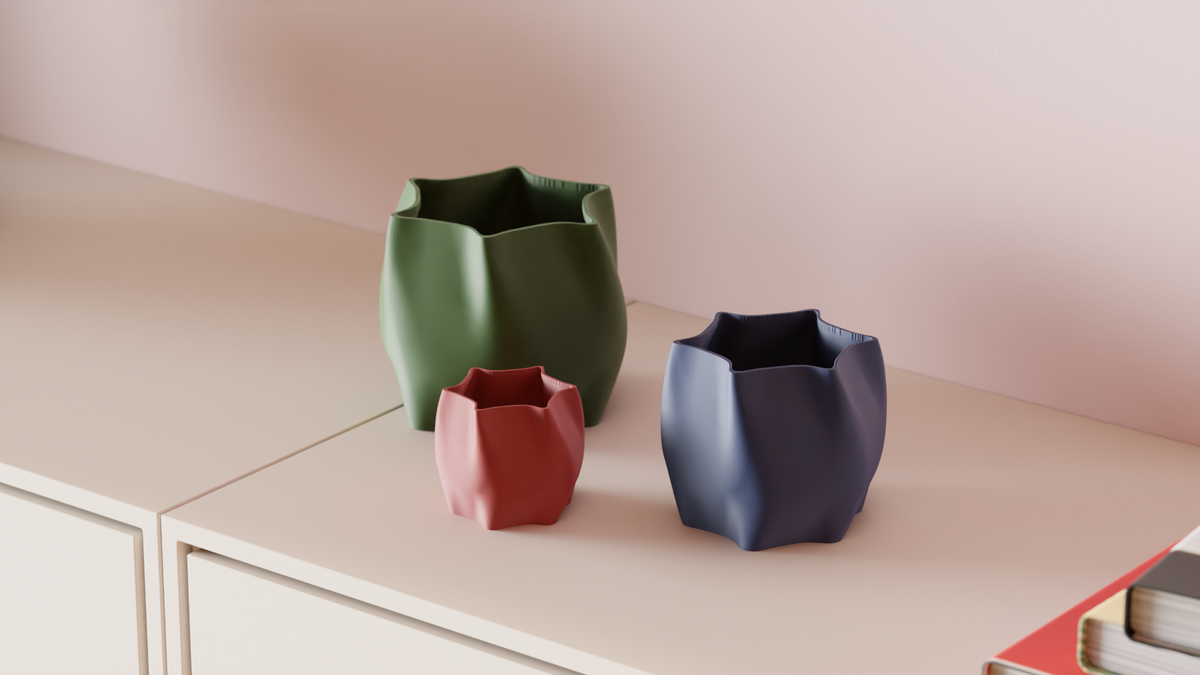 Plant Pot Twisted Planter with Modern Design – Standard size