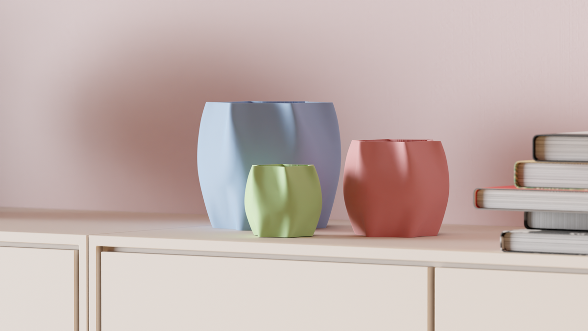 Plant Pot Twisted Planter with Modern Design
