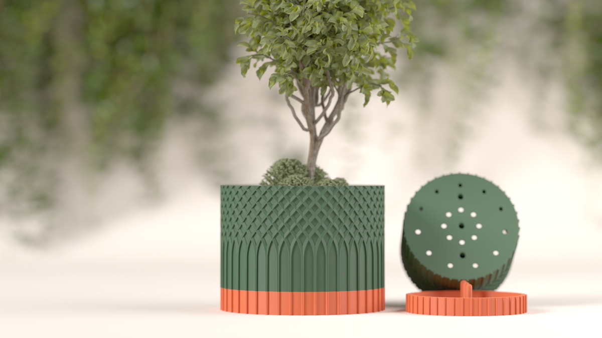 Plant Pot with Drip Tray