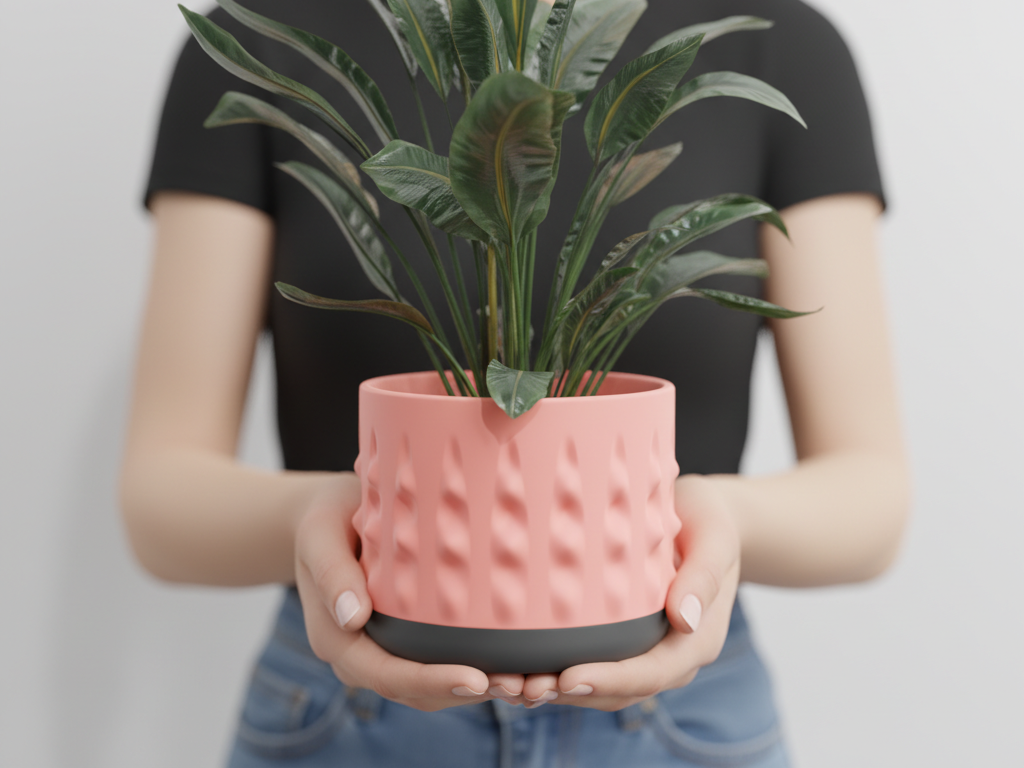 Planter with Drainage and Drip Tray