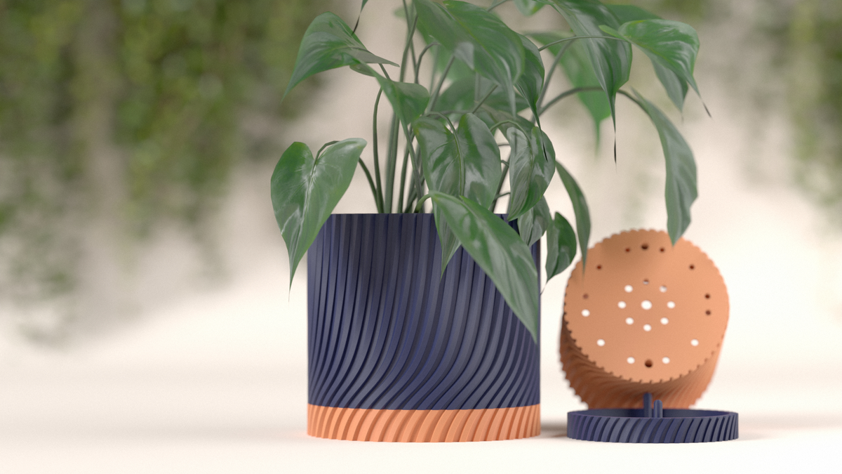 Planter with Drainage Tray – Large size