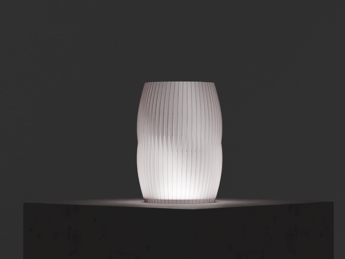 Ribbed Barrel Wireless RGB Lamp