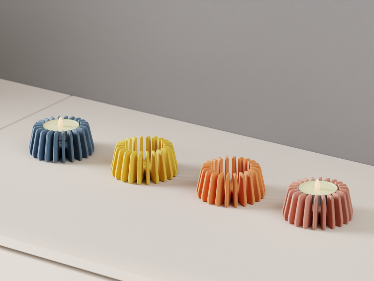 Ribbed Tealight Holder