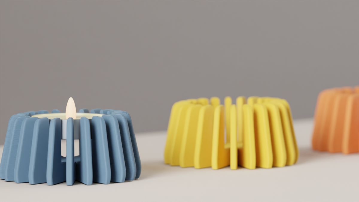 Ribbed Tealight Holder