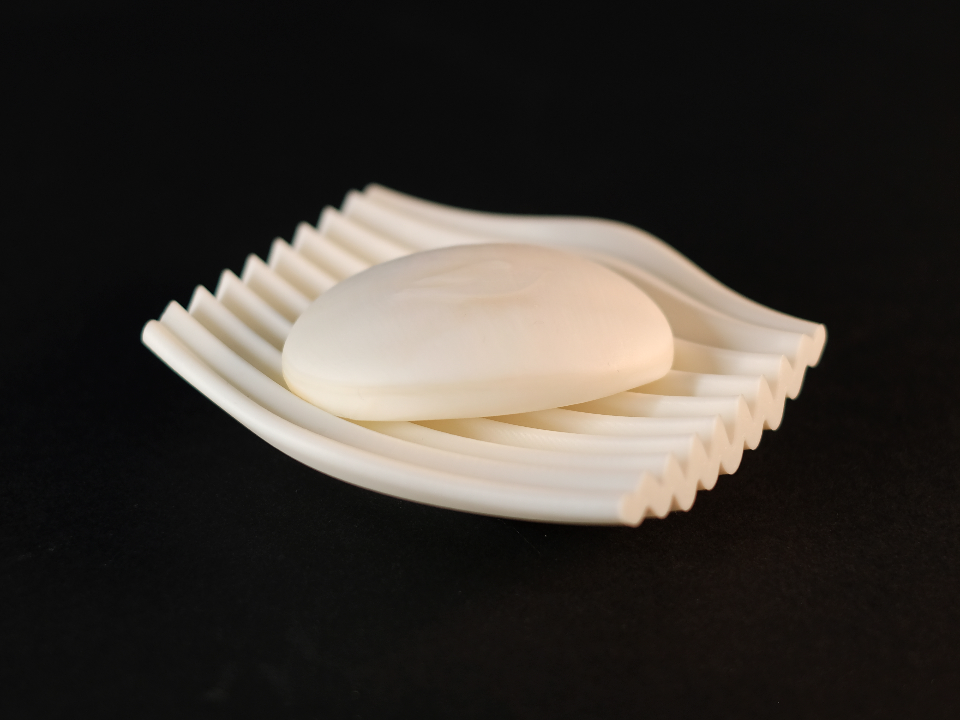 Rippl - Aesthetic Rippled Soap Dish for Bathroom