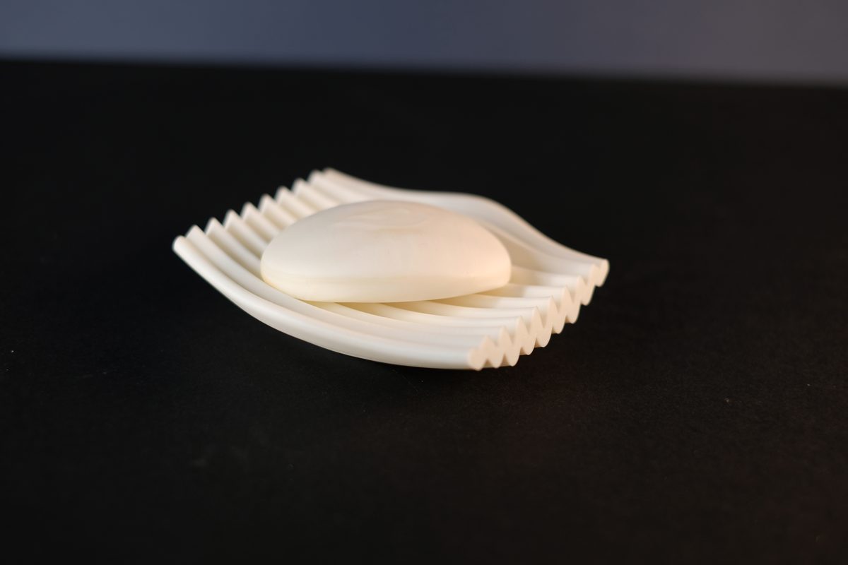 Rippl - Aesthetic Rippled Soap Dish for Bathroom