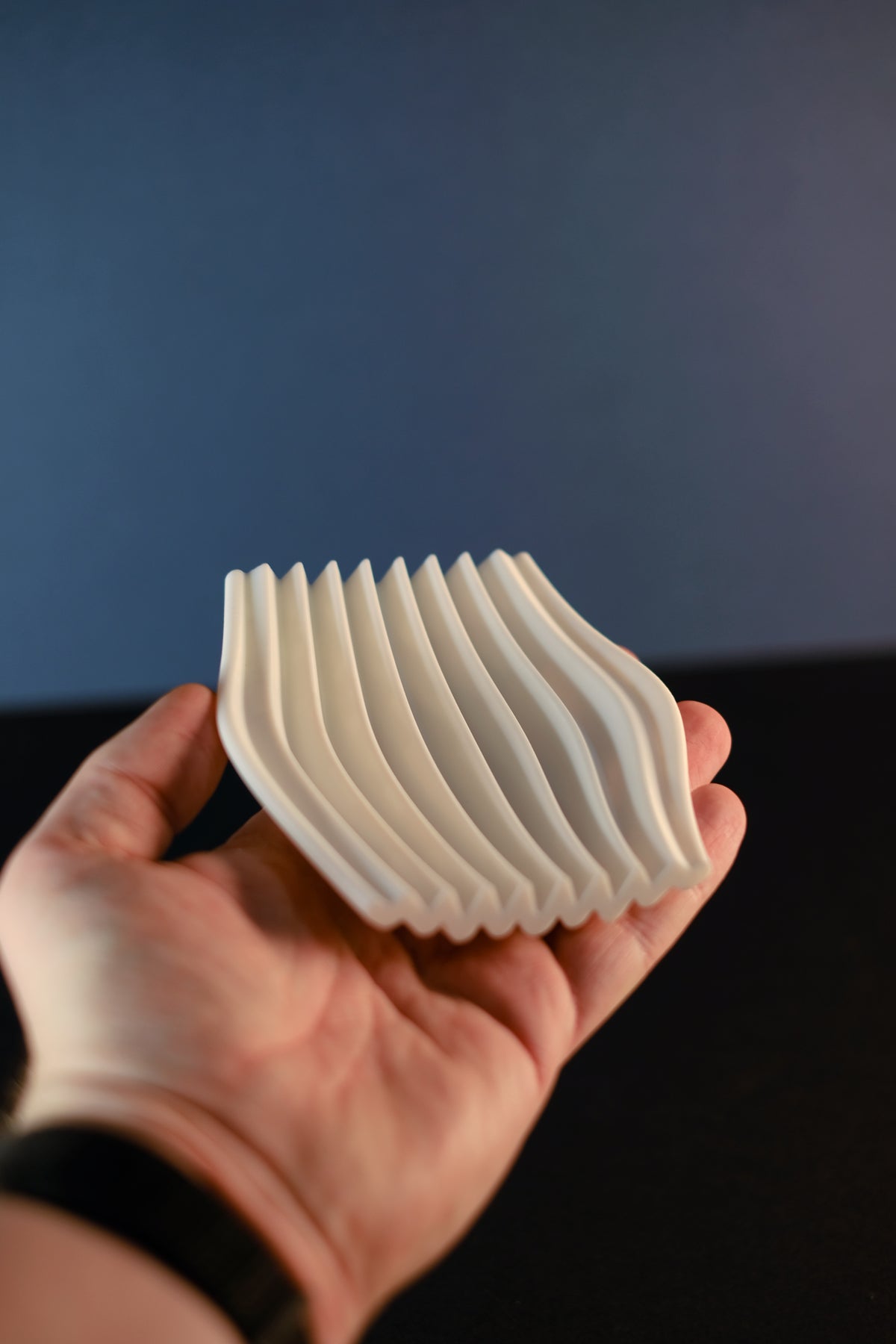 Rippl - Aesthetic Rippled Soap Dish for Bathroom