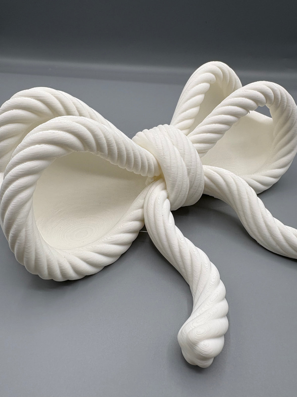 Rope Bow Jewelry Dish Coquette Trinket Tray