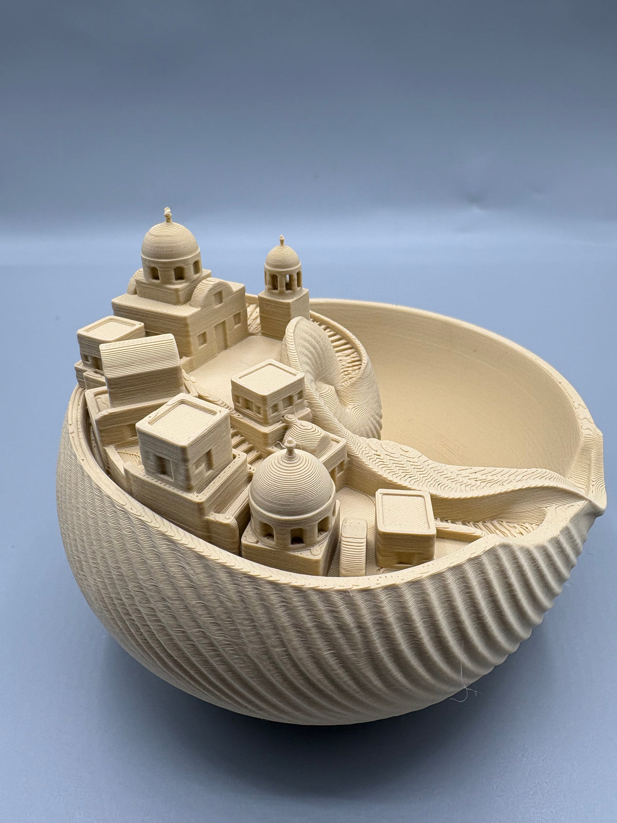 Santorini Catchall Coastal Seashell Key Bowl