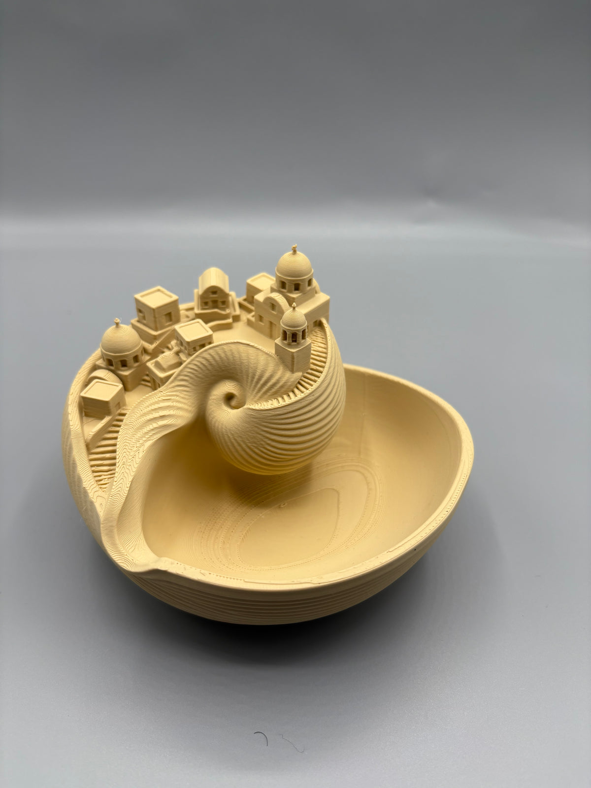 Santorini Catchall Coastal Seashell Key Bowl
