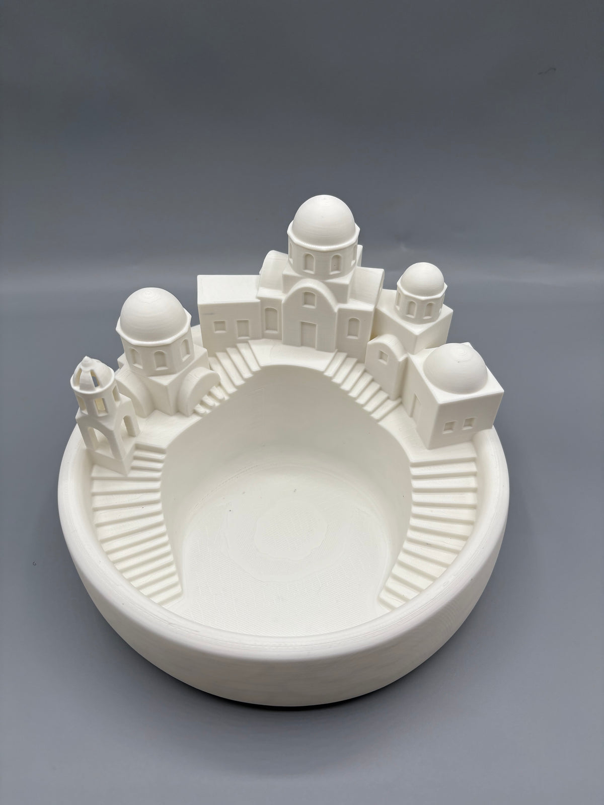 Santorini Greek Village Catchall Bowl