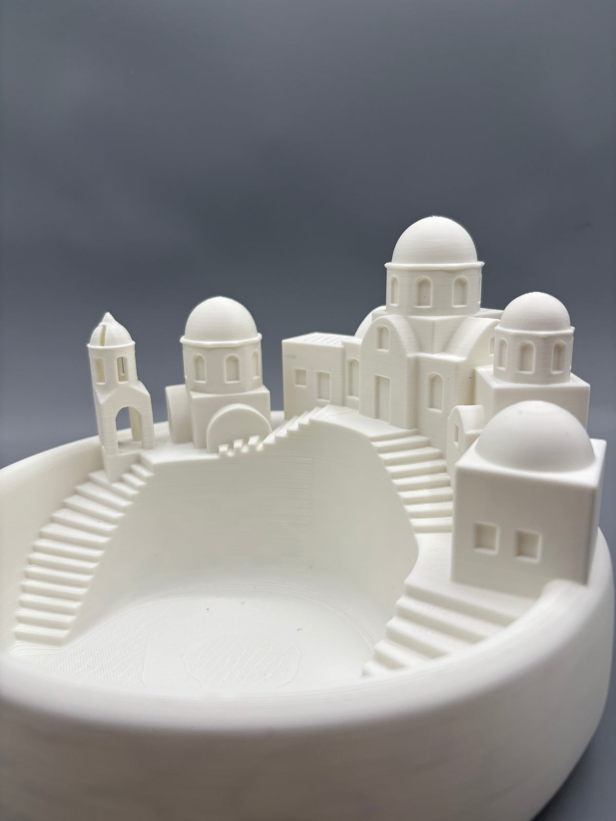 Santorini Greek Village Catchall Bowl