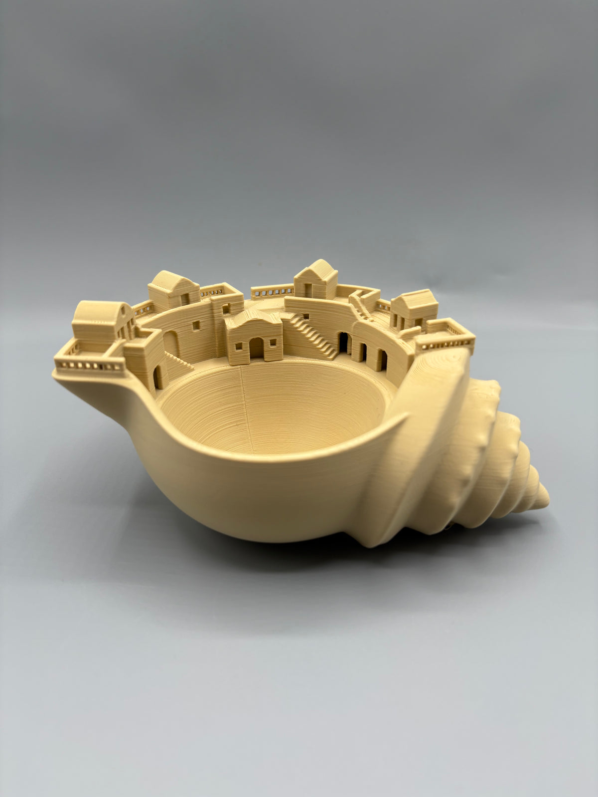 Santorini Village Seashell Catch-All Bowl