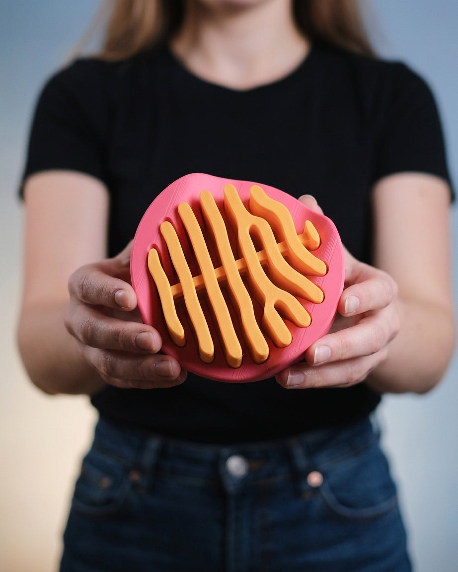 Satisfying Coral Pattern Coaster Set with Holder