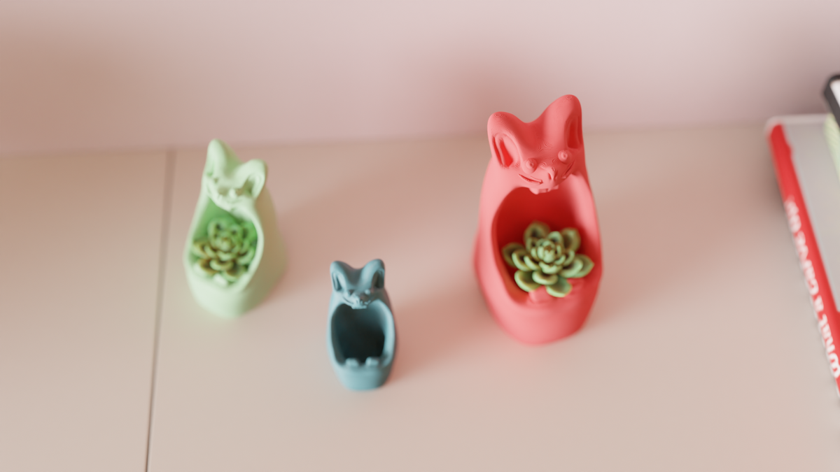 Screaming Mouse Cactus Plant Pot