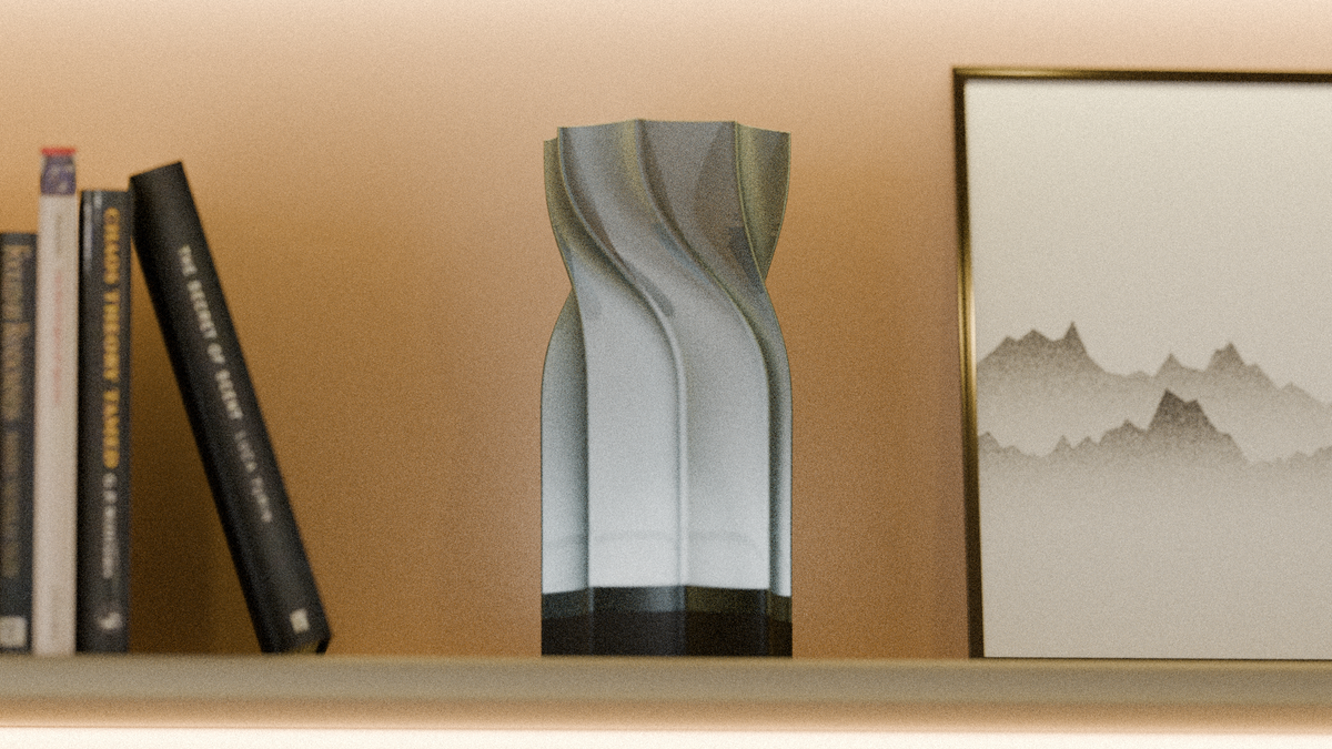 Sculpted Twist Wireless RGB Side Lamp
