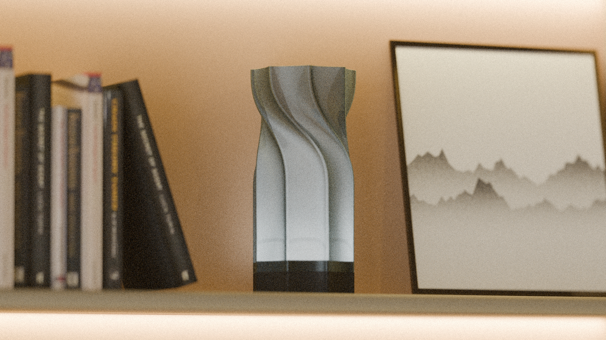 Sculpted Twist Wireless RGB Side Lamp
