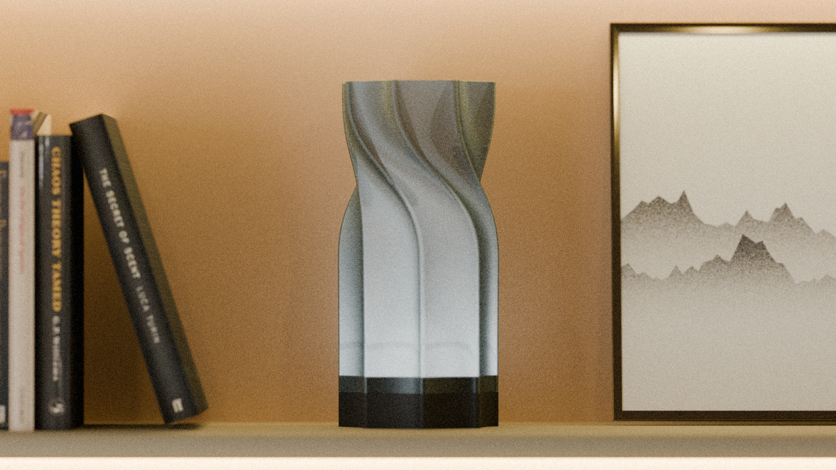 Sculpted Twist Wireless RGB Side Lamp