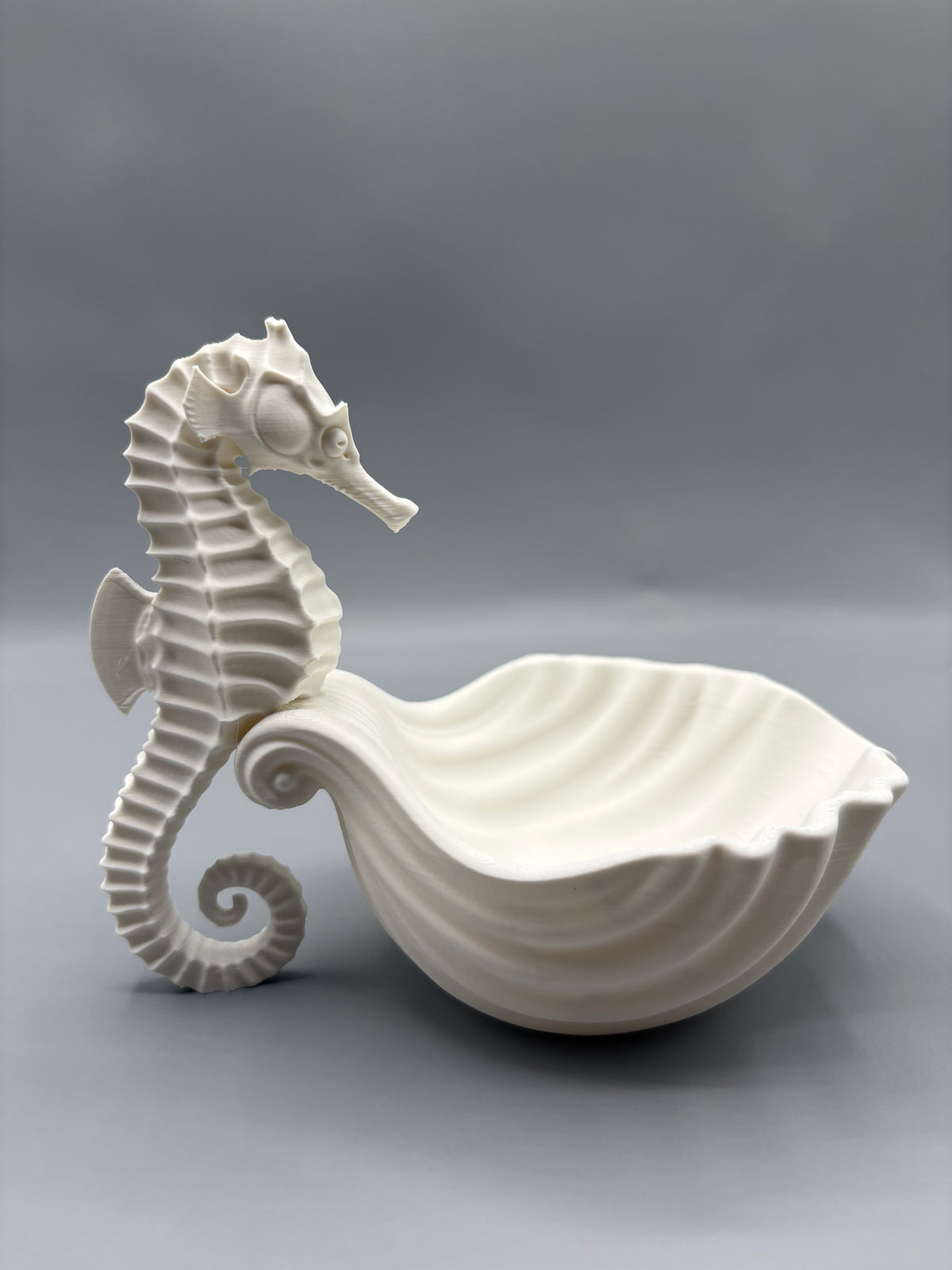 Seahorse Shell Trinket Dish & Jewelry Holder