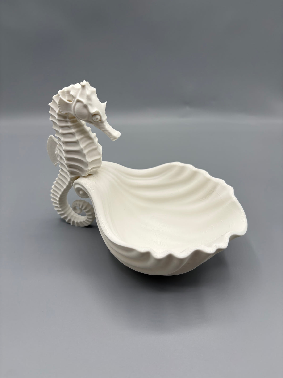 Seahorse Shell Trinket Dish & Jewelry Holder