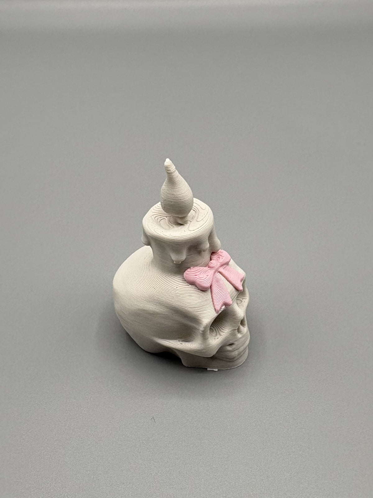 Skull Candle with Bow – Cute Halloween