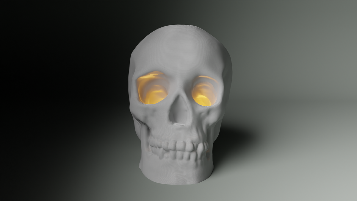Skull Tealight LED Candle Lamp