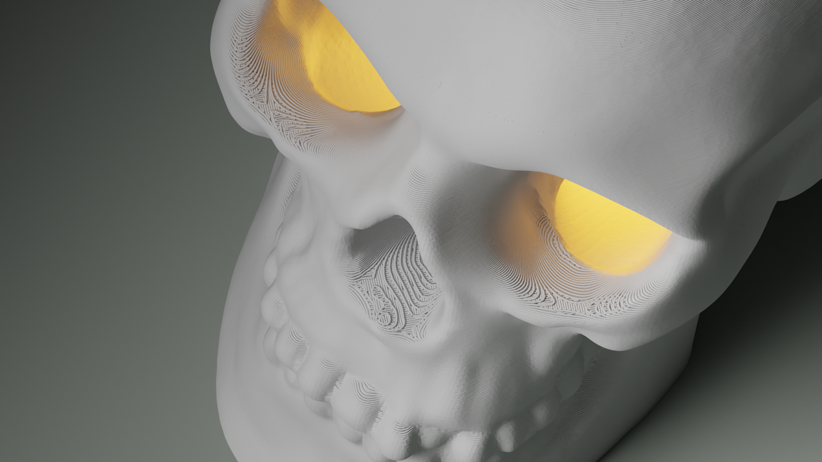 Skull Tealight LED Candle Lamp