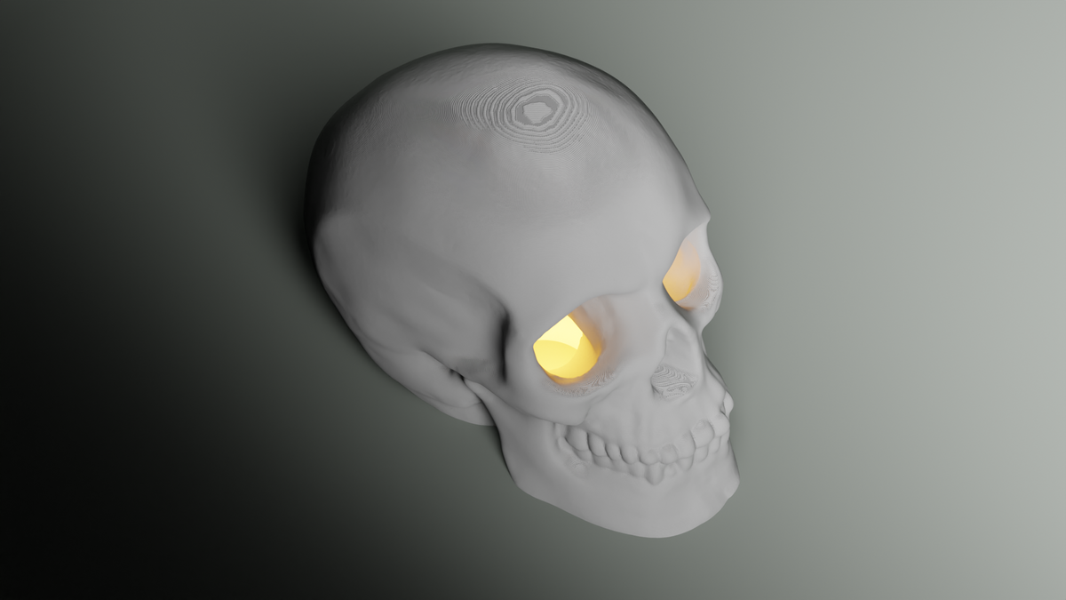 Skull Tealight LED Candle Lamp