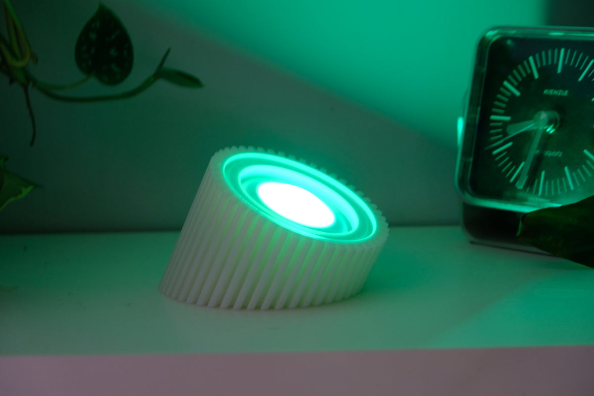 Small Ribbed Wireless Uplighter