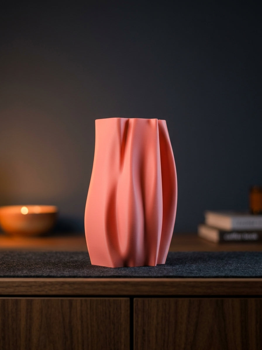 Smooth Organic Flowing Vase
