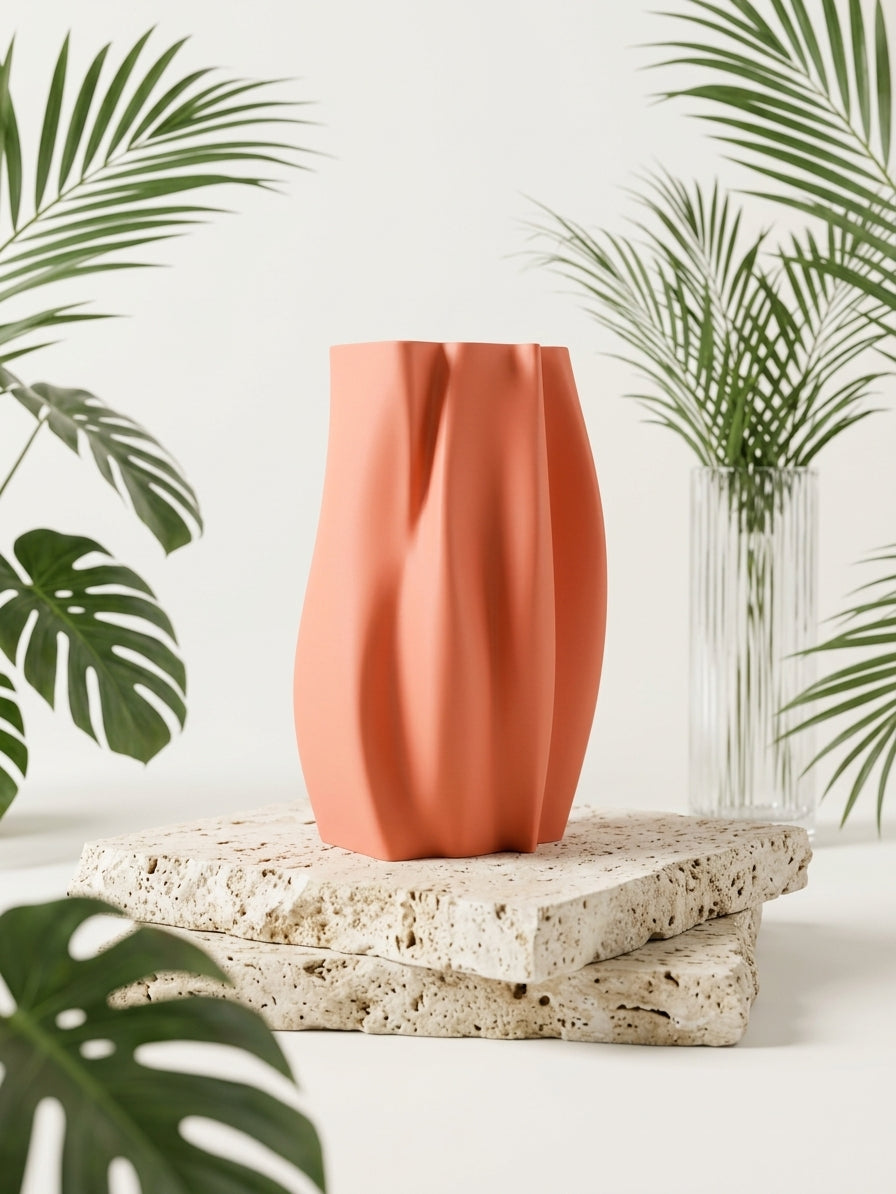 Smooth Organic Flowing Vase