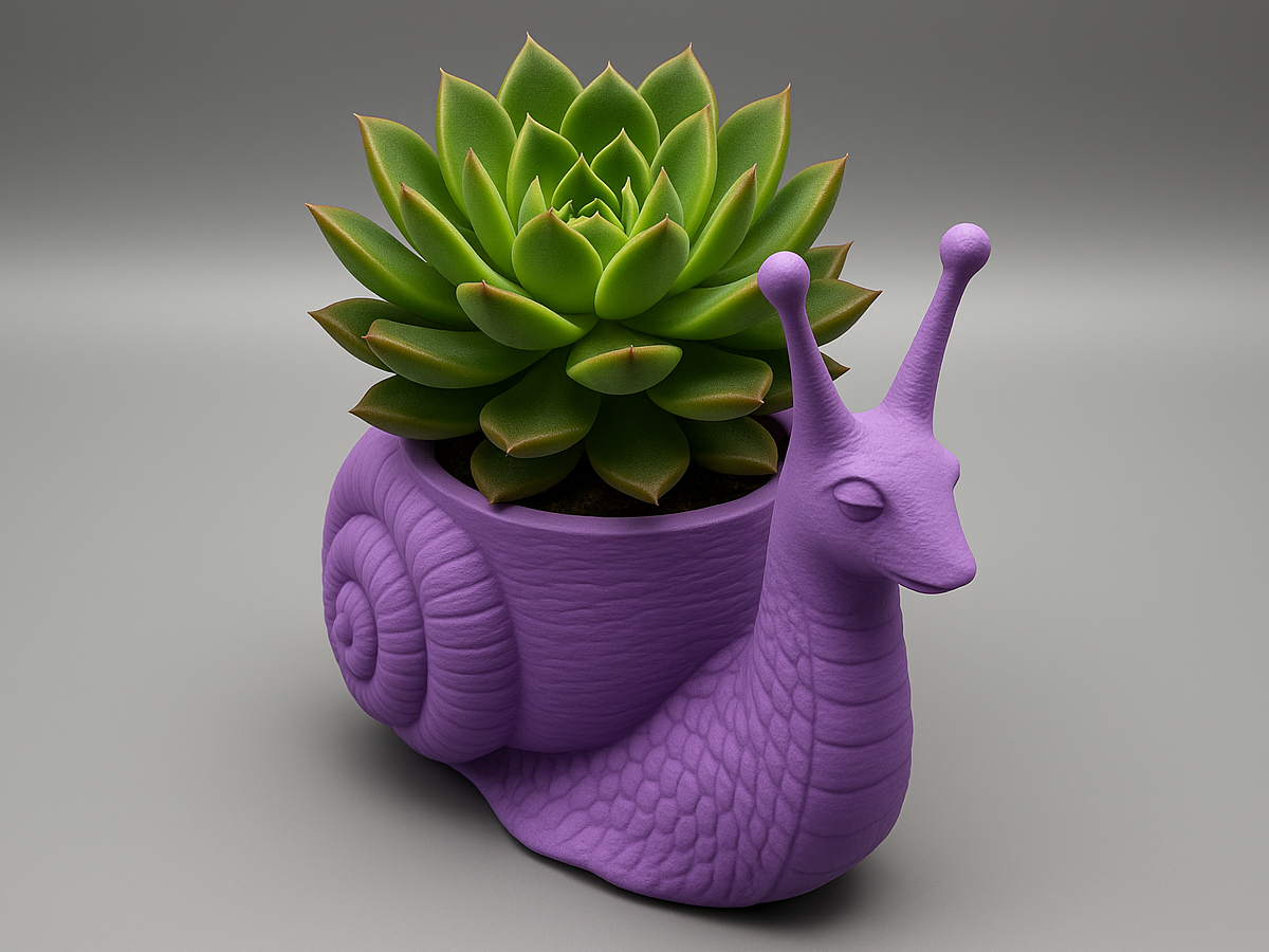Snail Succulent Planter – Whimsical Garden Decor