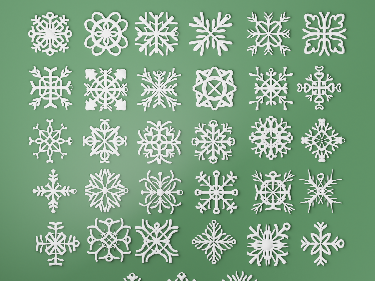 Snowflake Christmas Tree Decoration