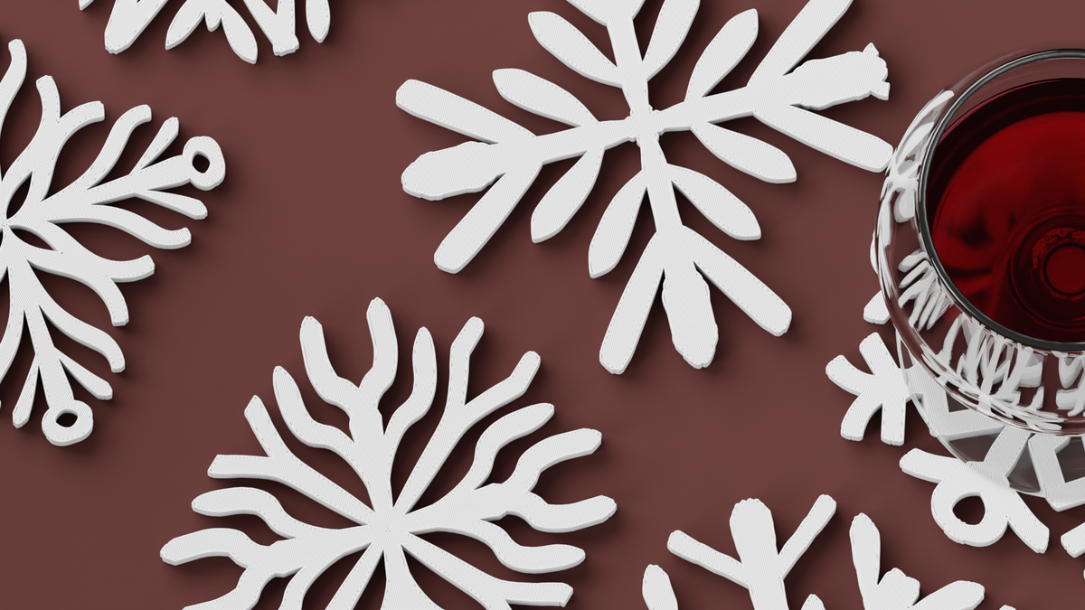 Snowflake Coaster Set 10 Unique Christmas Coaster