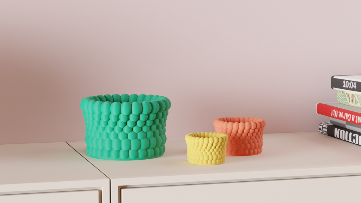 Sphere Plant Pot Bubbble Texture Planter