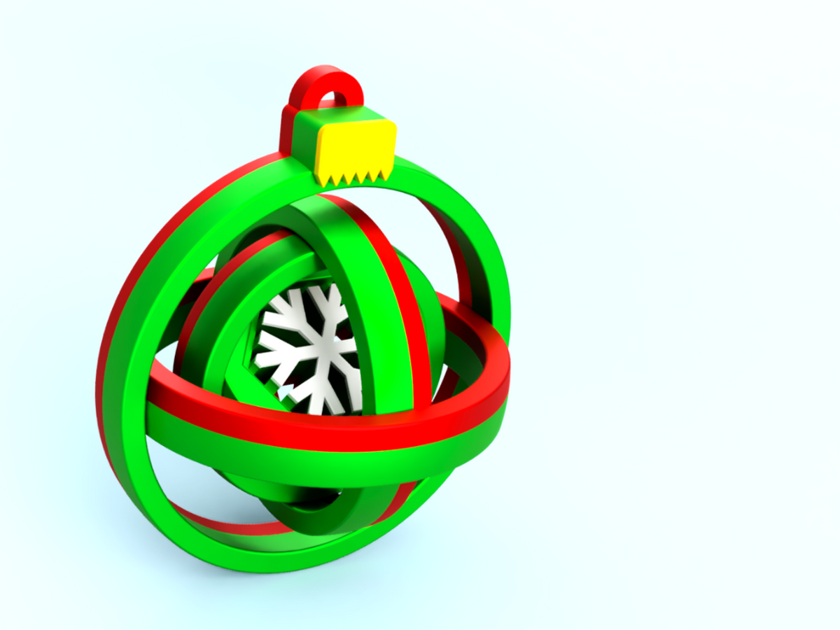 Spinning Snowflake Bauble Ornament