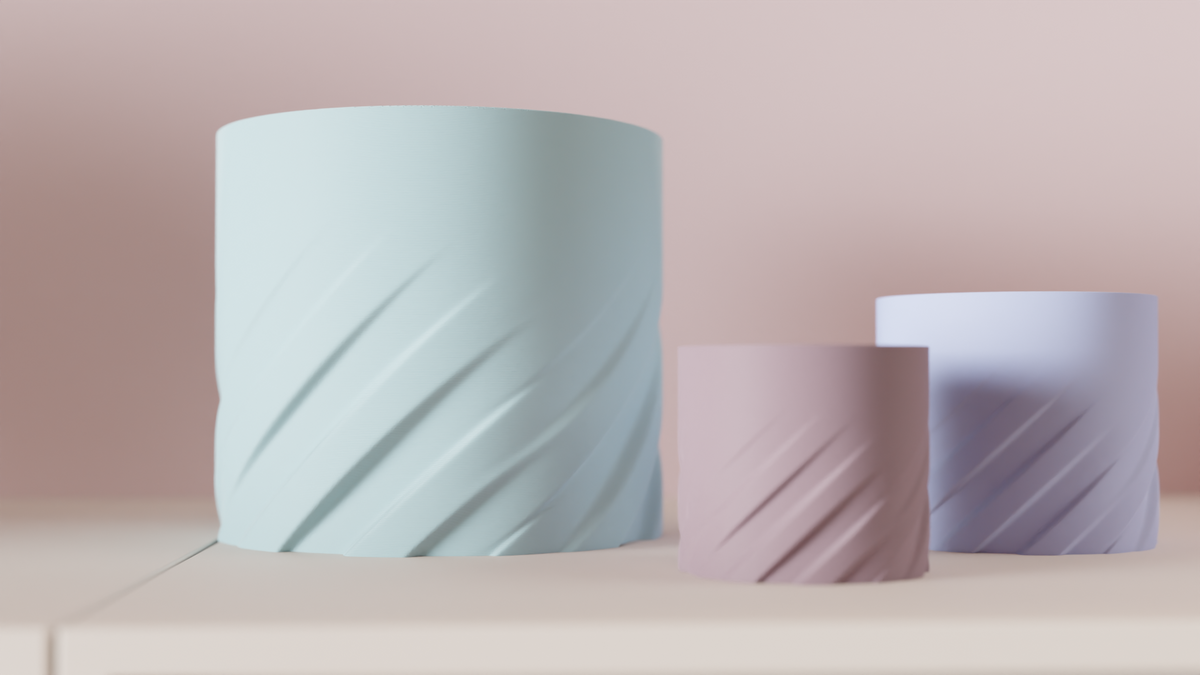 Spiral Plant Pot Modern Stylish Planter