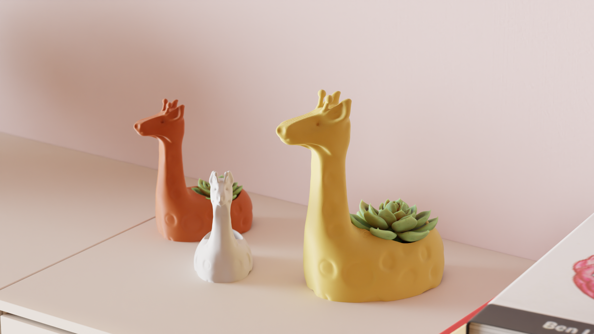 Succulent Plant Pot Cute Giraffe Planter – Small size