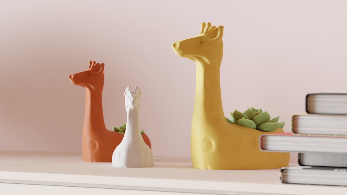 Succulent Plant Pot Cute Giraffe Planter – Small size