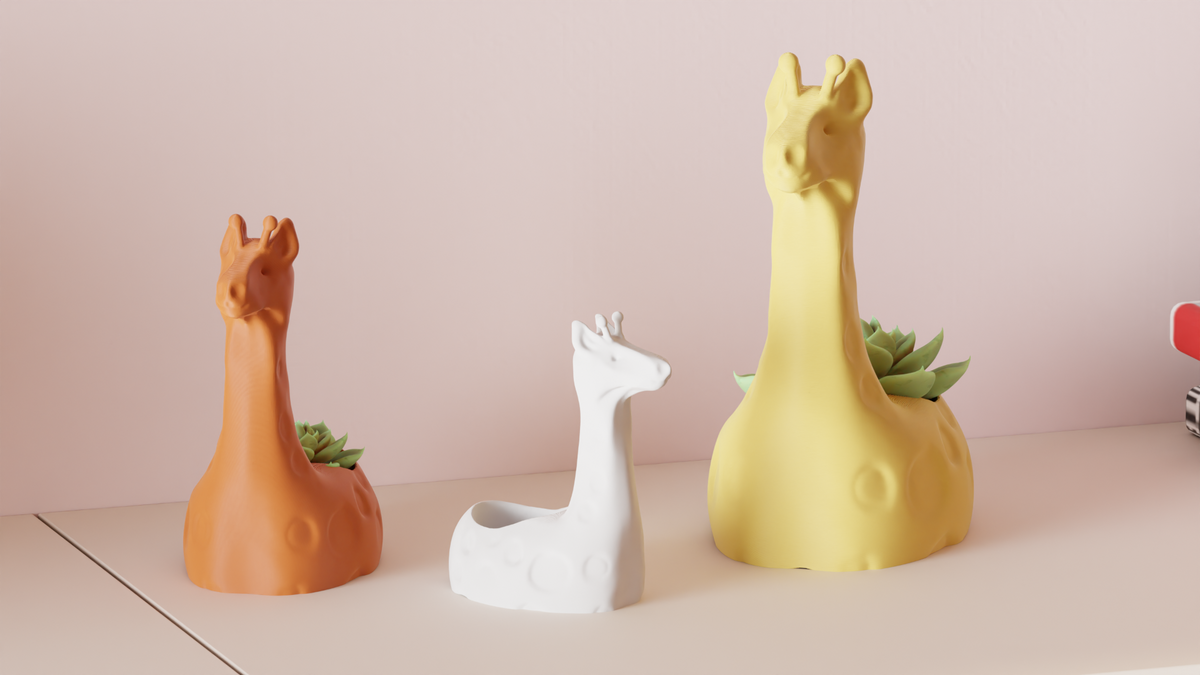 Succulent Plant Pot Cute Giraffe Planter – Small size