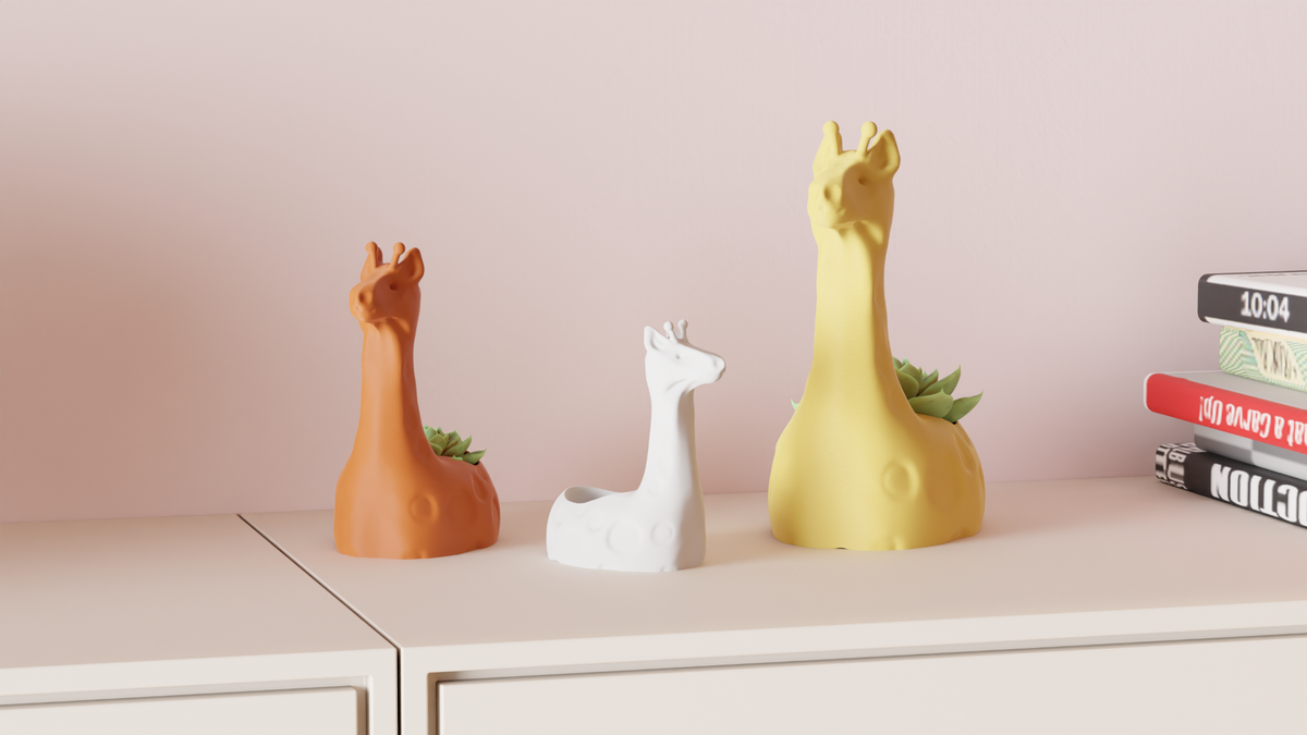 Succulent Plant Pot Cute Giraffe Planter – Small size