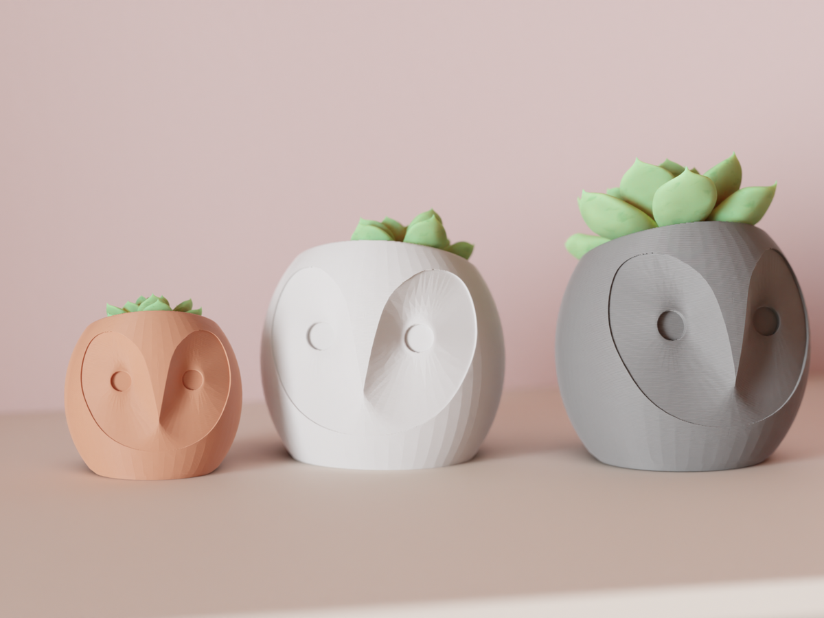Succulent Plant Pot Cute Owl Planter – Small size