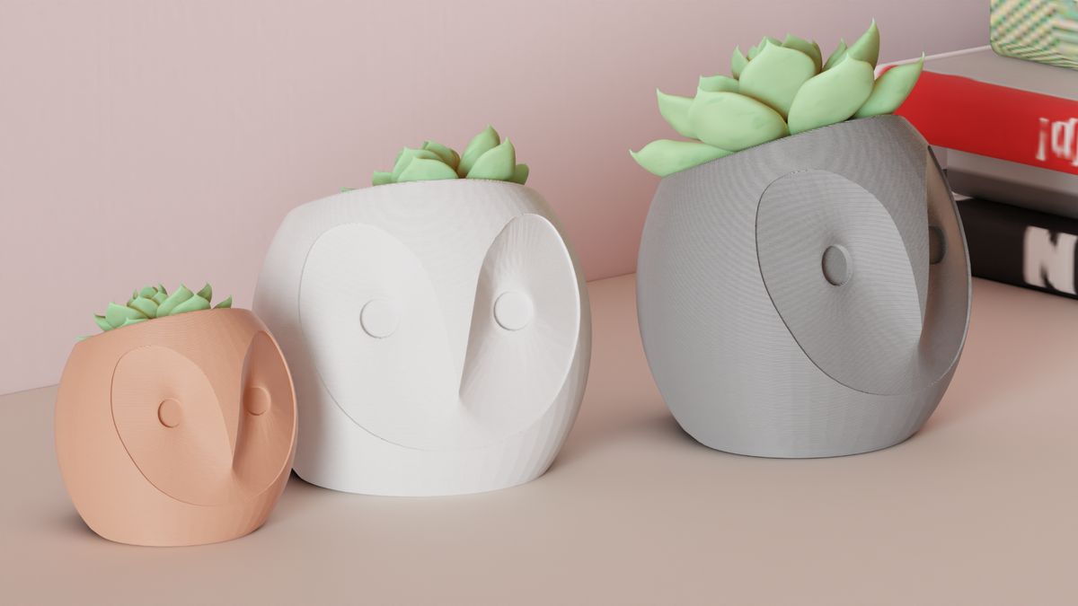 Succulent Plant Pot Cute Owl Planter – Large size