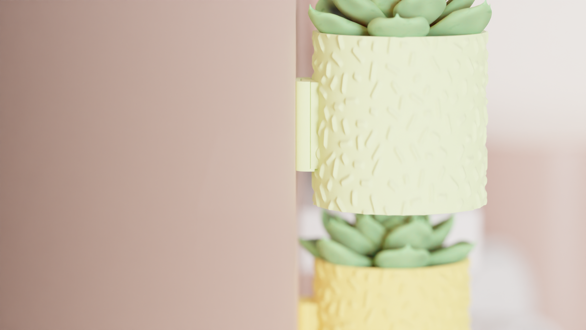 Succulent Plant Pot Wall Mounted & Drainage Tray