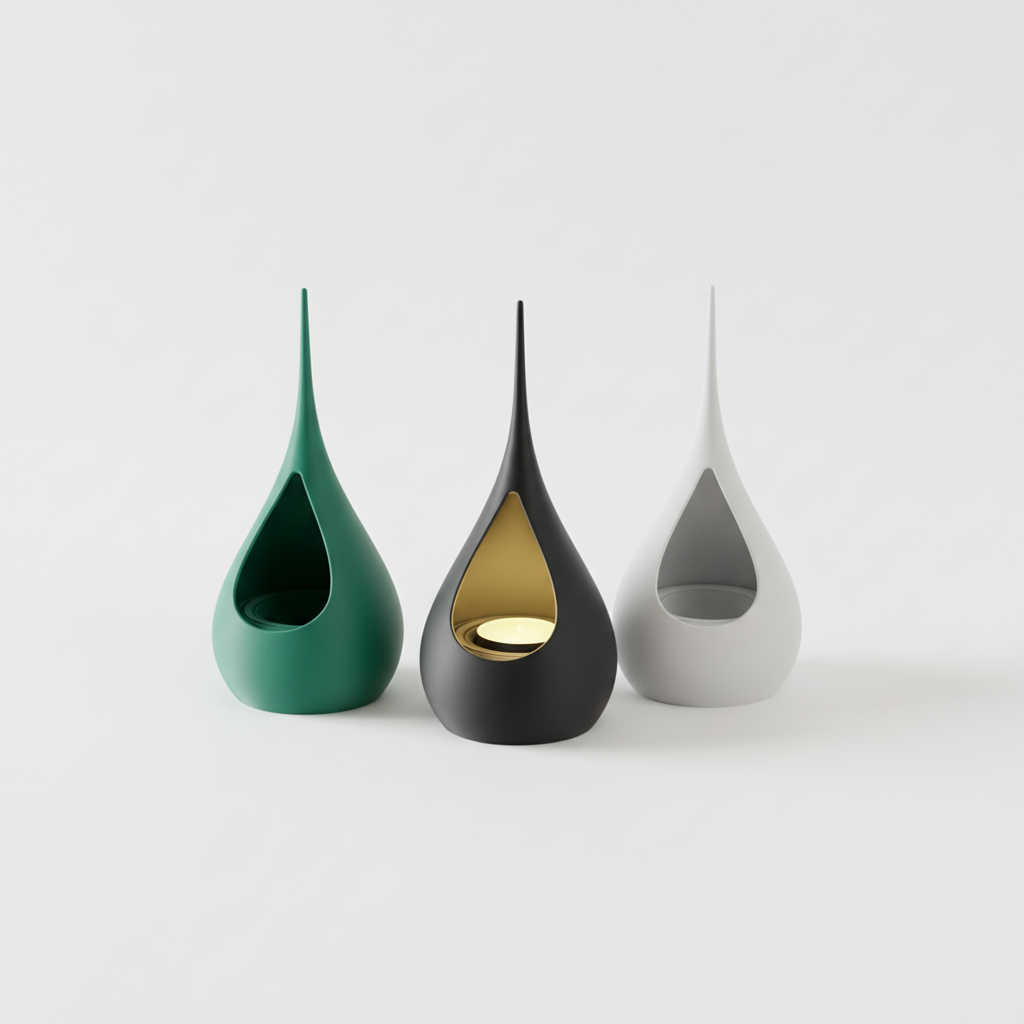 Teardrop Tealight LED Candle Holder