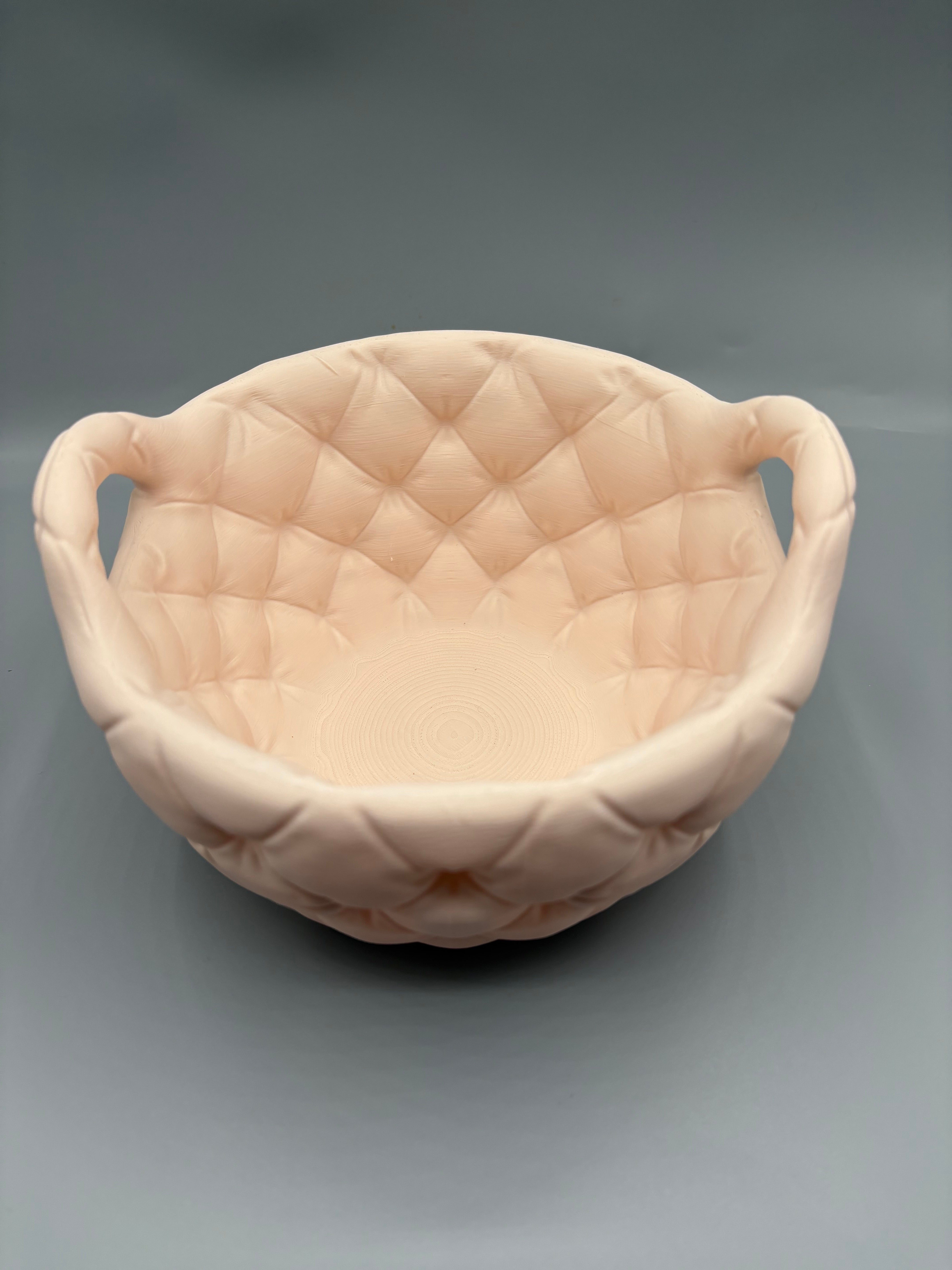 Quilted Bathroom Storage Basket | Puffy Organizer