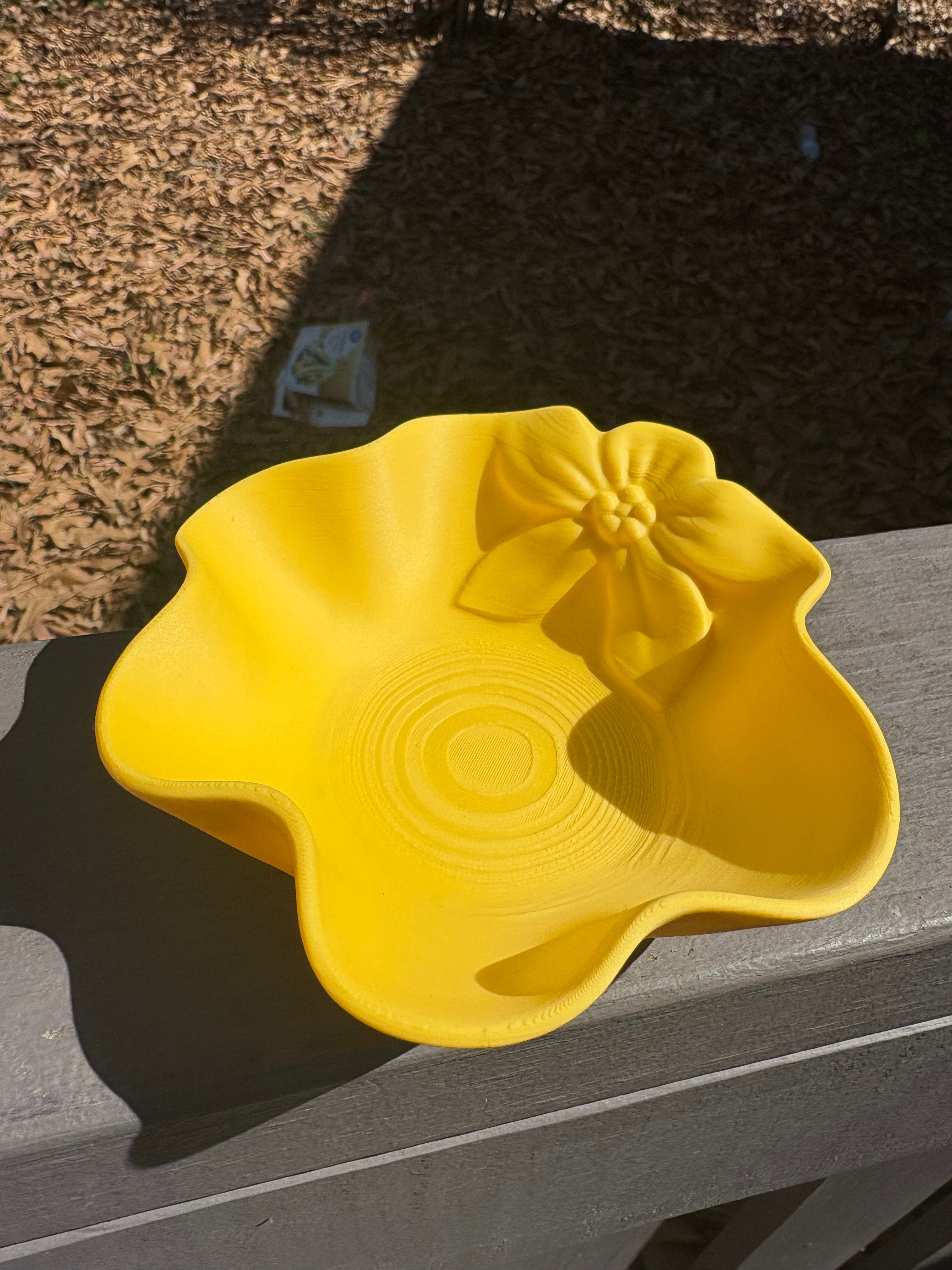 Modern Floral Organizer Bowl